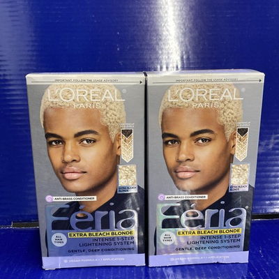 #ad 2X LOreal Paris Feria Intense 1 Step Expressive Color 205 Extra Bleach Blonde $32.88