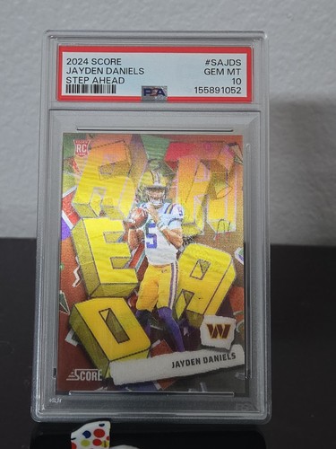 Jayden Daniels #SA-JDS 2024 Panini Score Step Ahead card