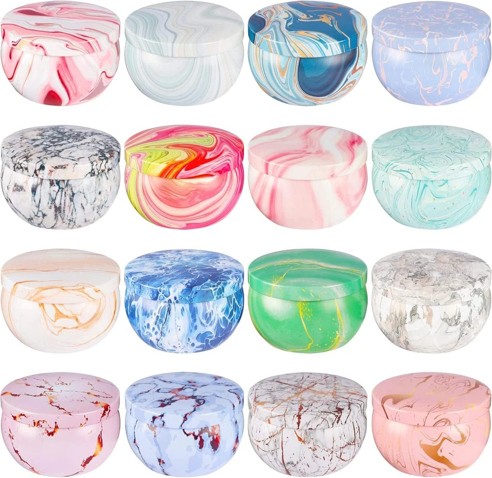 Juego de regalos de velas perfumadas para el día de la madre paquete de 16 velas de tarro de lata de viaje de cera de soja para Foto 4 de 4