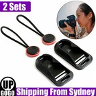 2PCS Red Quick Release Connector Camera Shoulder Strap With conversion buckle AU