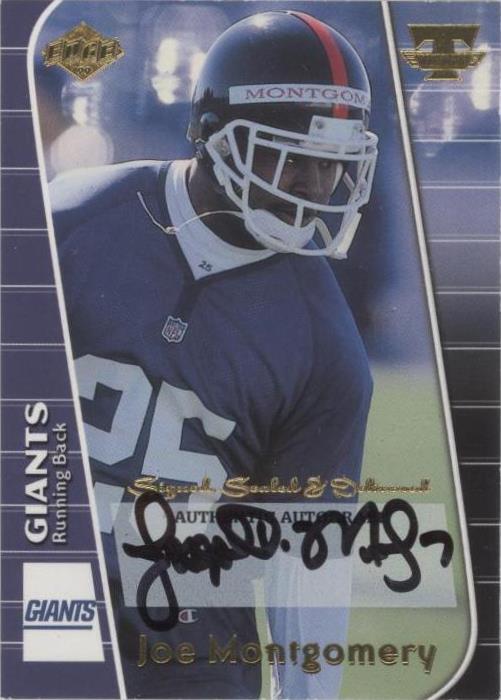 1999 Collector's Edge Triumph Joe Montgomery #JM - 1 of 2