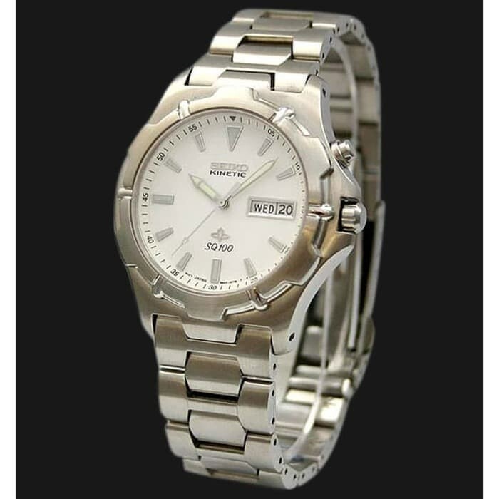 Brand New Seiko Kinetic SKJ081 SKJ081P1 Cal. 5m43 White Dial