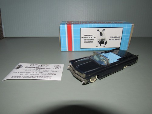 1959 LINCOLN CONTINENTAL MARK IV, 1/43 MINI MARQUE, RARE 1 OF 100. READ !