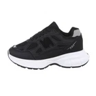 Sneakers low women's shoes 1936 Ital design in black