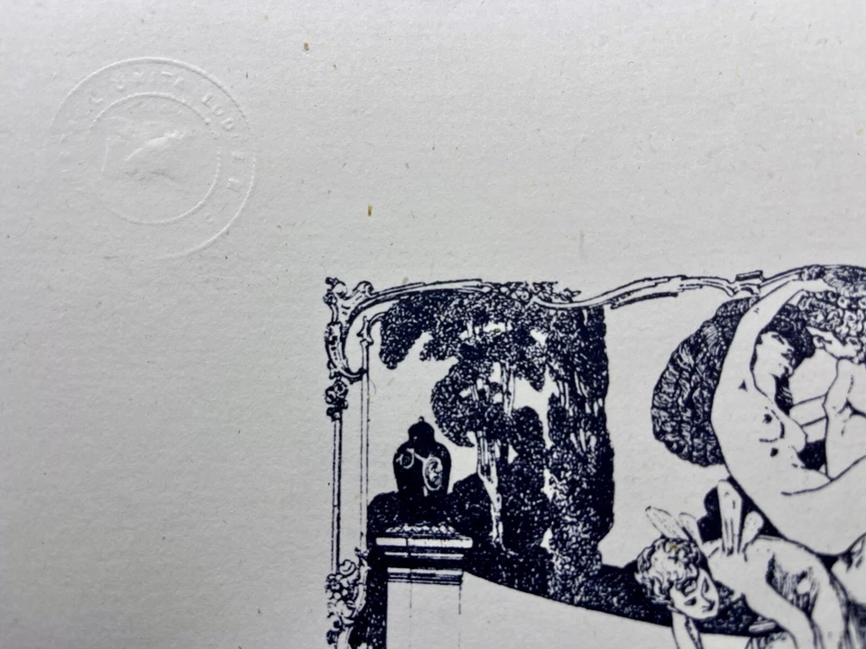 Erotik Kunstdruck von Franz von Bayros „Amorous Drawings of a Virgin“ von 1894 - Bild 2 von 3