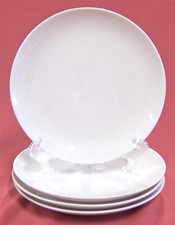 FOUR Fukagawa Arita 700 BREAD/DESSERT PLATES Imperial Bone China, White, Japan