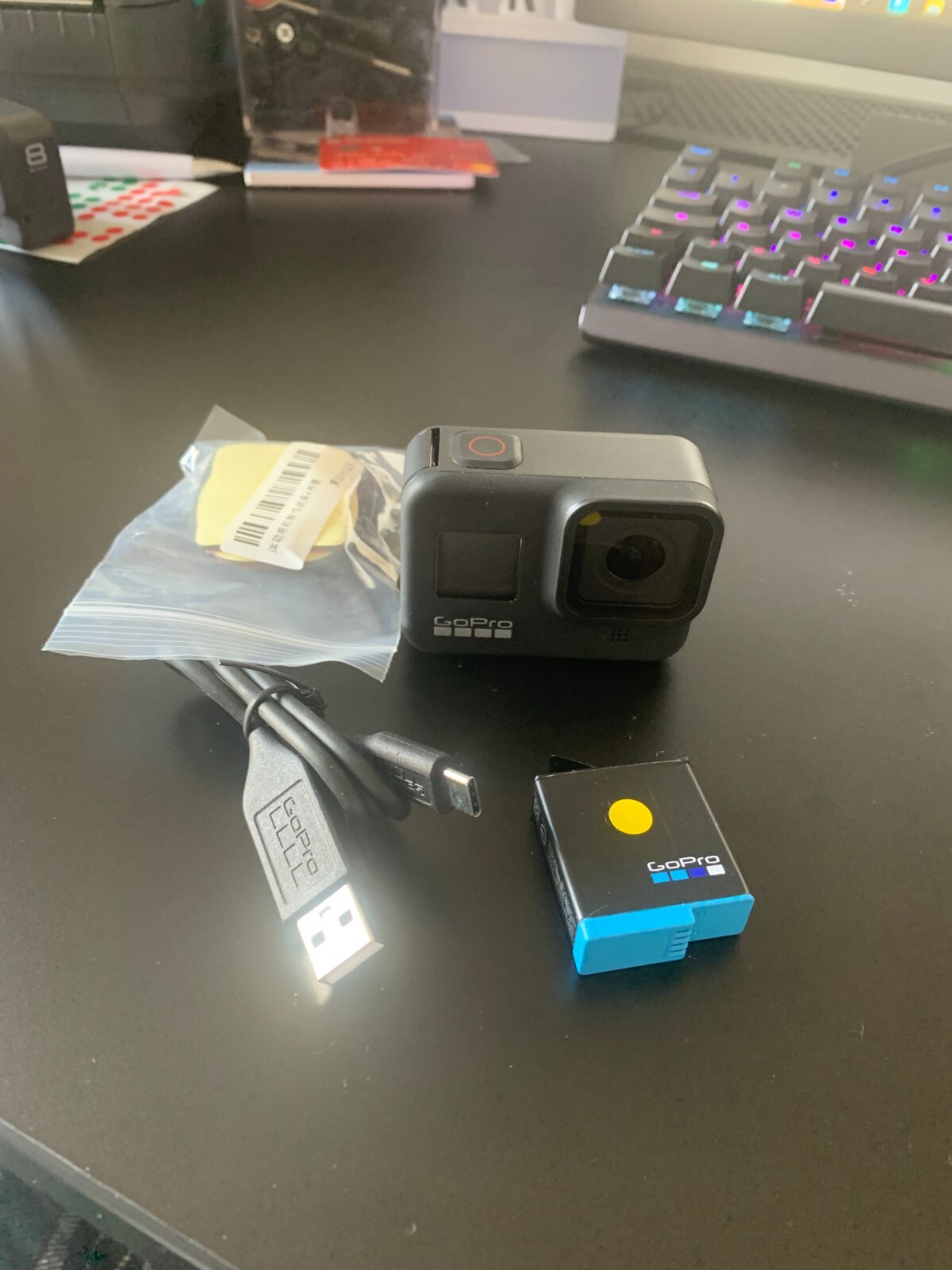 Cámara de acción digital GoPro HERO8 - negra muy ligeramente usada