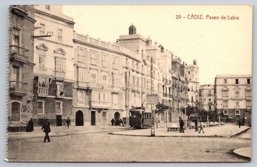 Cadiz Paseo De Labra Spain Postcard UNPOSTED | eBay