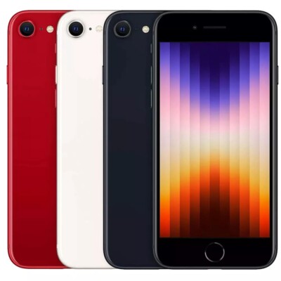 NEU Apple iPhone SE 3rd Gen (2022) 5G 256GB/128GB/64GB Smartphone Handys SIMFREE