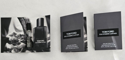 Set of 3 Tom Ford Eau d Ombre Leather EDT 0.05oz / 1.5ml each, total 0.15oz/4.5m