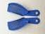 Paire De Porte-empreintes Dentaires - Quadrant Supérieur Et Inférieur - Plastique Et Acier Inoxydable