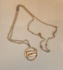 - Pisces- Long Chain - Mcm Vintage Gold Tone "Double Fish" Medallion Necklace