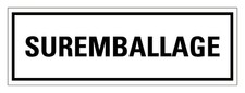 Aufkleber Verpackung Kennzeichnung "SUREMBALLAGE" Gefahrgut Schild Folie