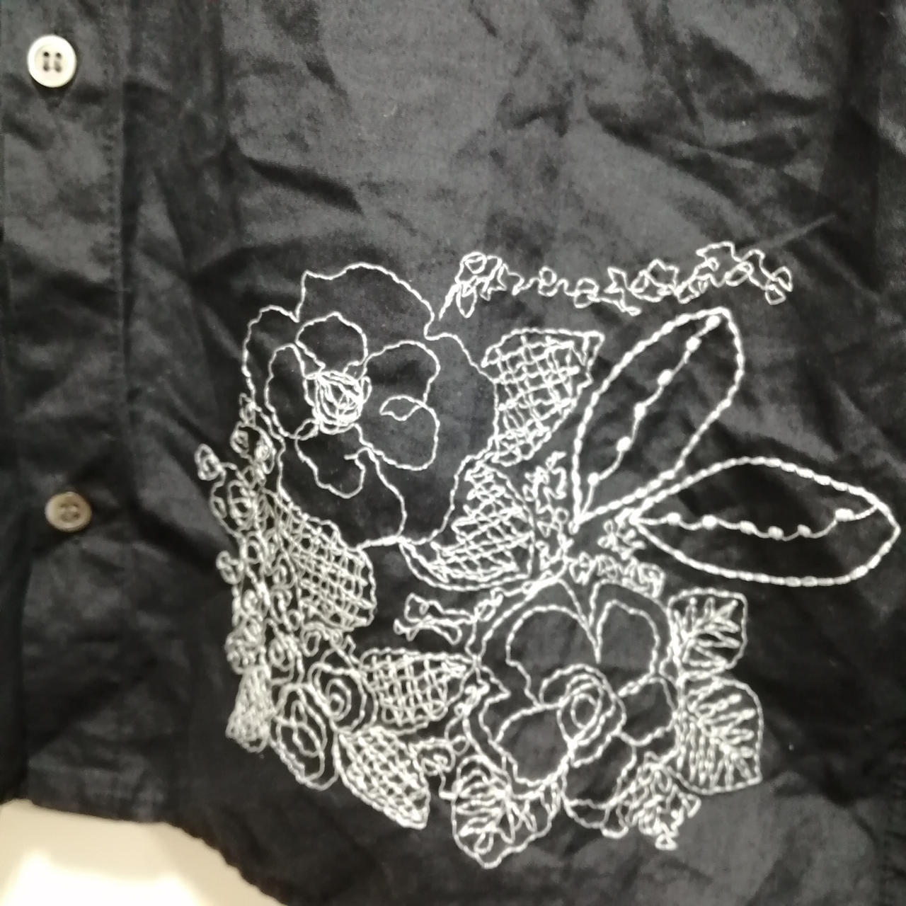 SAINT LAURENT Top a maniche nere Yohji Yamamoto Y'S L taglia L