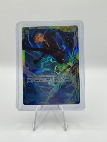 ONE PIECE WINGS OF THE CAPTAIN SANJI SECRET RARE SEC OP06-119 STRAW HAT CREW - Picture 1 of 2