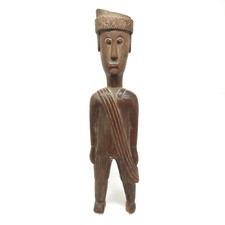 Tribal Tanah Toraja Bugis Wooden Statue Primitive Carved Sculpture Sulawesi Art Tribal Tanah Toraja Bugis Wooden Statue Primitive Carved Sculpture Sulawesi Art - Image 1