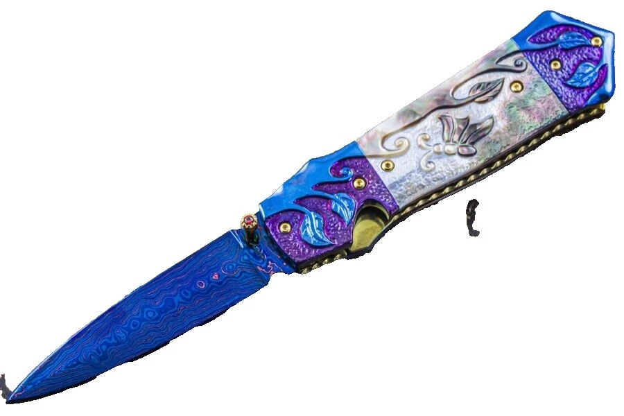 Spear Point Liner Plain Collectible Modern Custom & Handmade Folding Knives