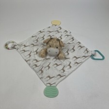 Modern Baby Giraffe Baby Lovey Security Blanket Teether Rattle Toy Snuggle 12in