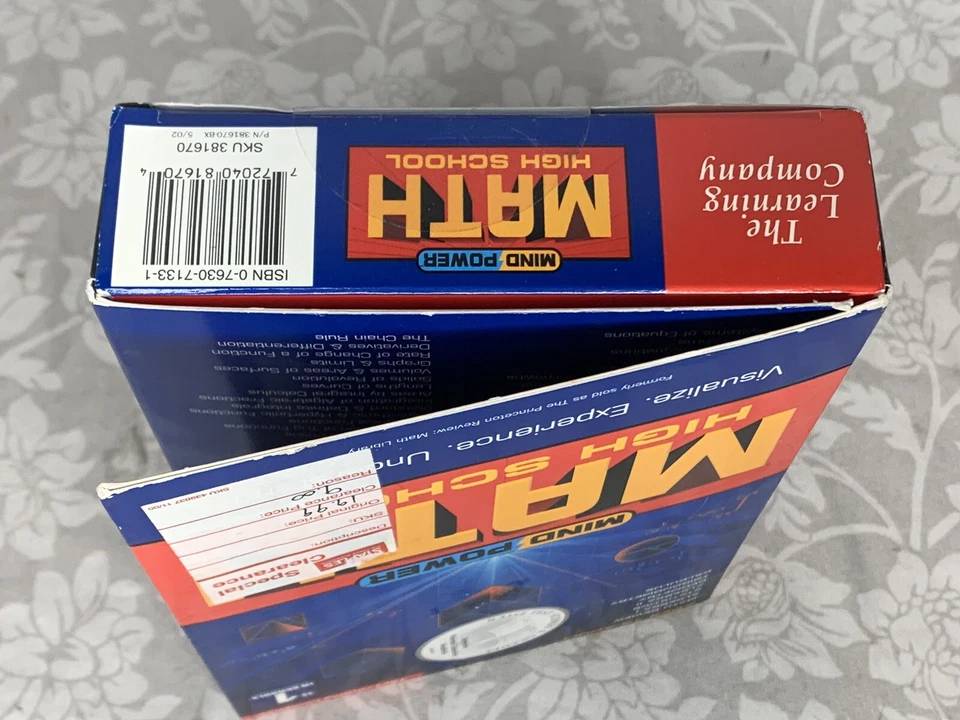 NIB The Learning Company Mind Power Math: High School for PC, Mac (A4) - Image 3 of 4