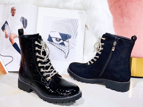 New Womens Chelsea Ankle Boots Studs 