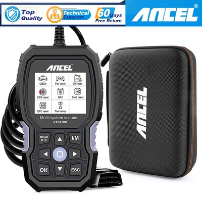 ANCEL VOD700 All System OBD2 Scanner for VOLVO Car Diagnostic + Protective Case