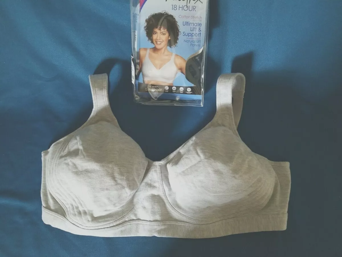 New w/Box 474C 4745 Cotton Stretch Wirefree PLAYTEX 18 Hour 44D