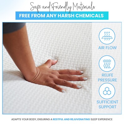 2 Inch Memory Foam Mattress Topper Queen Size, Soft Mattress Topper for