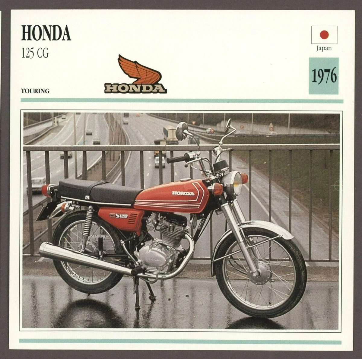 Honda 1976 125 CG Edito Service Atlas Motorcycle Card eBay