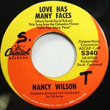 Soul Nm! 45 Nancy Wilson - Love Has Many Faces / Don'T Come Running Back To Me O