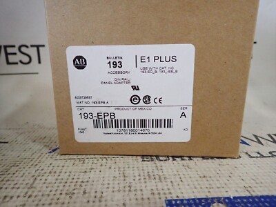 Allen Bradley 193-EPB Din Rail Panel Adapter Ser A