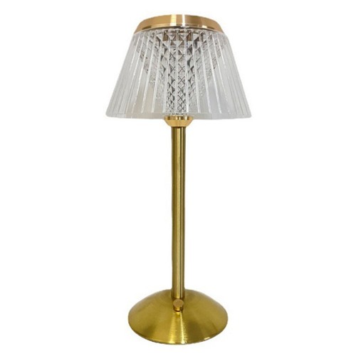 Touch Bedside Lamp Metal Base Touch Control Crystal Atmosphere Lamp Rechargeable - Picture 13 of 33