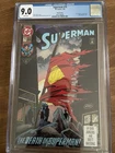 Superman #75 Third Printing (DC Comics January 1993)  CGC Graded VF/NM Version