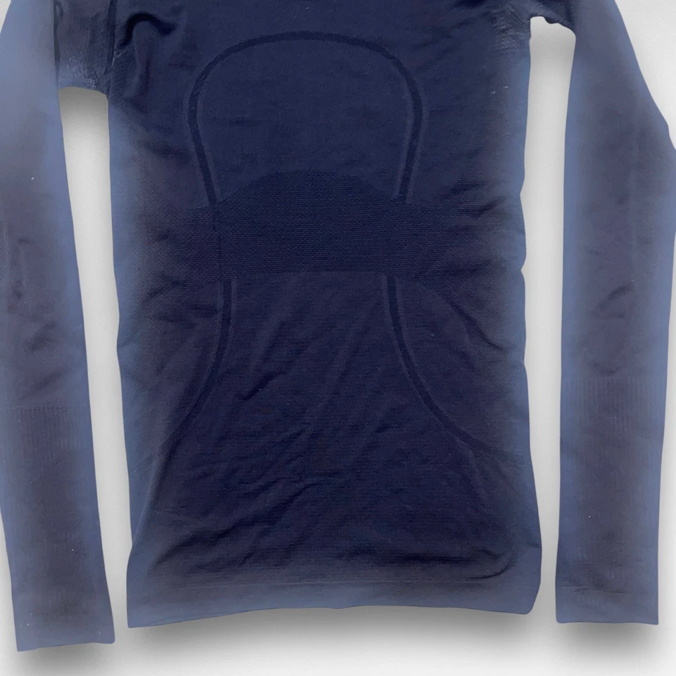 Lululemon Swiftly Tech Long Sleeve Crew Shirt Purple/Navy Women’s Sz 4 - Image 2 of 4