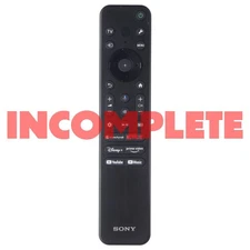 INCOMPLETE Sony OEM Remote Control for Select Sony TVs - Black (RMF-TX811U)