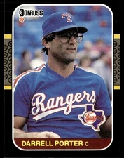 1987 Donruss Darrell Porter Texas Rangers #593