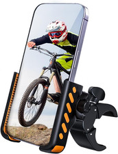 Bike Phone Holder, Motorcycle Phone Mount, No Block Camera  360  Rotation, Hand
