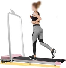 4 in 1 Folding Treadmill with Incline, Walking Pad Treadmills + Holder for Home