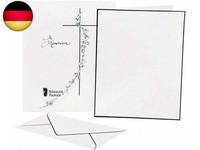 RöSsler Trauerpost HandgeräNdert | Kondolenz-Karten| Karten Mit Umschlag | T