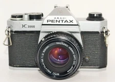 Pentax K1000 35mm SLR Film Camera + SMC 50mm f/2 Lens – Tested & Working