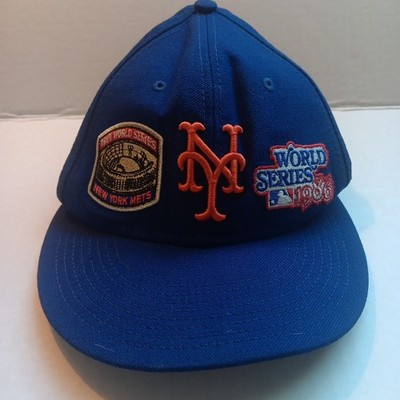 New York Mets NY 2x World Series Champions 1986 Hat Cap New Era 7 1/2 EUC 