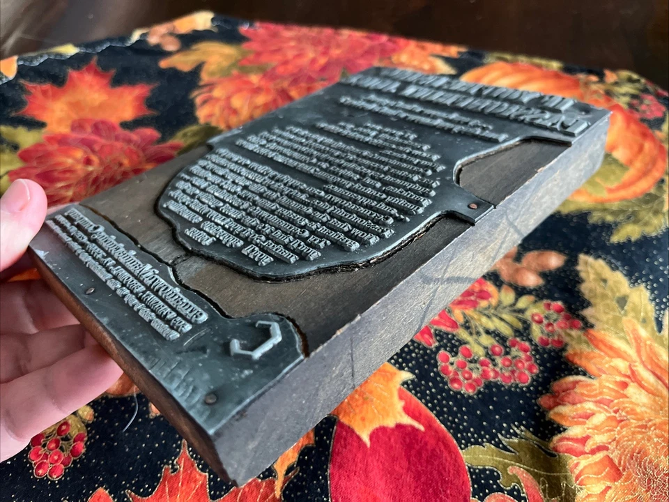 Old Germantown Manufacturing Co.  Printing Block - Broomall, PA Advertising - Image 2 of 4