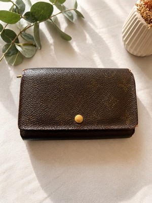 Vintage Louis Vuitton Monogram Portemonnaie Billets Trésor Bifold Geldbörse