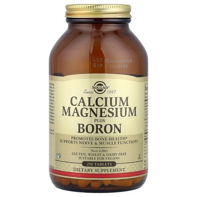 Calcium Magnesium Plus Boron, 250 Tablets
