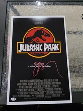 Jeff Goldblum SIGNED JURASSIC PARK 12x18 Mini Poster JSA COA