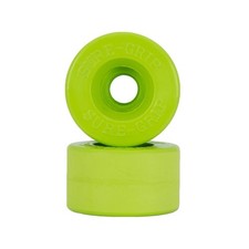 Sure-Grip Velvet Roller Skate Wheels Set of 8 - Lime Green