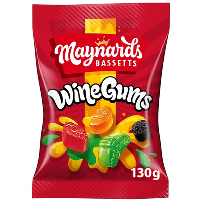 Maynards Wine Gums Bag 130G (Pack of 2)