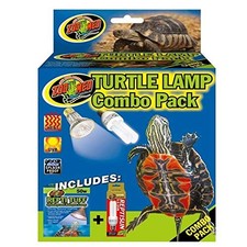 Zoo Med Turtle Lamp Combo Pack - Splashproof Halogen Lamp for Aquatic Turtles