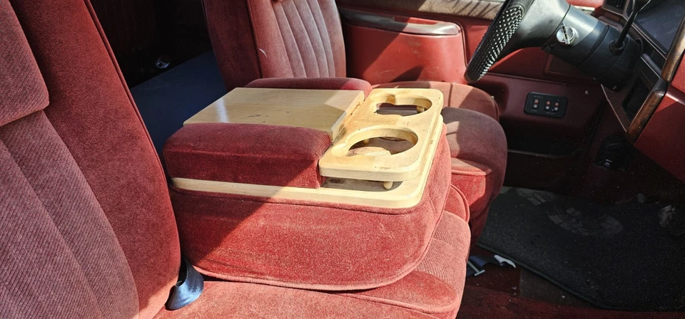 Ford F150 F250 1987 1991 consola central delantera reposabrazos de almacenamiento asiento de salto/personalizado Foto 2 de 4