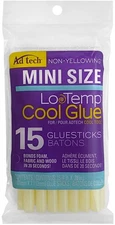 Ad Tech Ultra Low-Temp Cool Glue Mini Glue Sticks 15/Pkg-.28"X4"