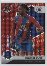 2021-22 Panini Mosaic Premier League Red Prizm Michael Olise #136 Rookie RC